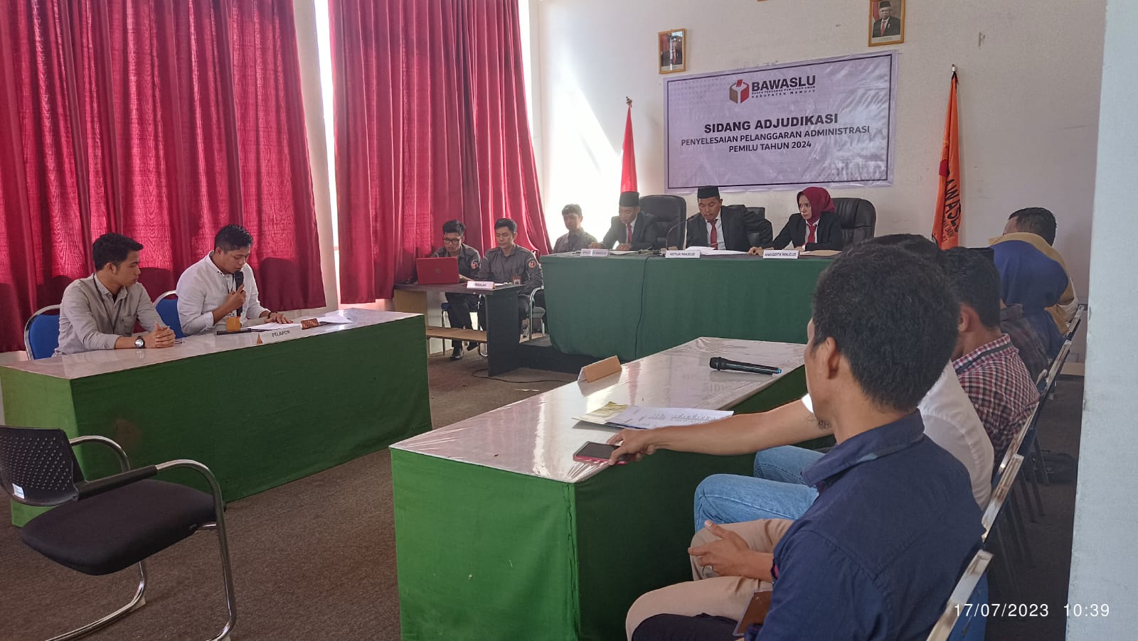 Dugaan Pelanggaran Administrasi, Bawaslu Mamuju laksanakan Sidang Adjudikas