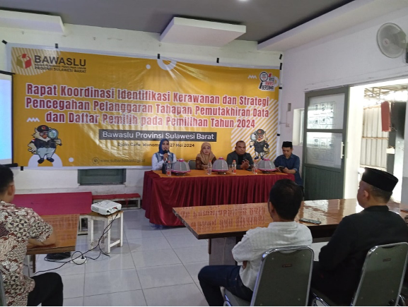 Rapat Koordinasi Identifikasi Kerawanan, Bawaslu Mamuju Optimalkan Pencegahan