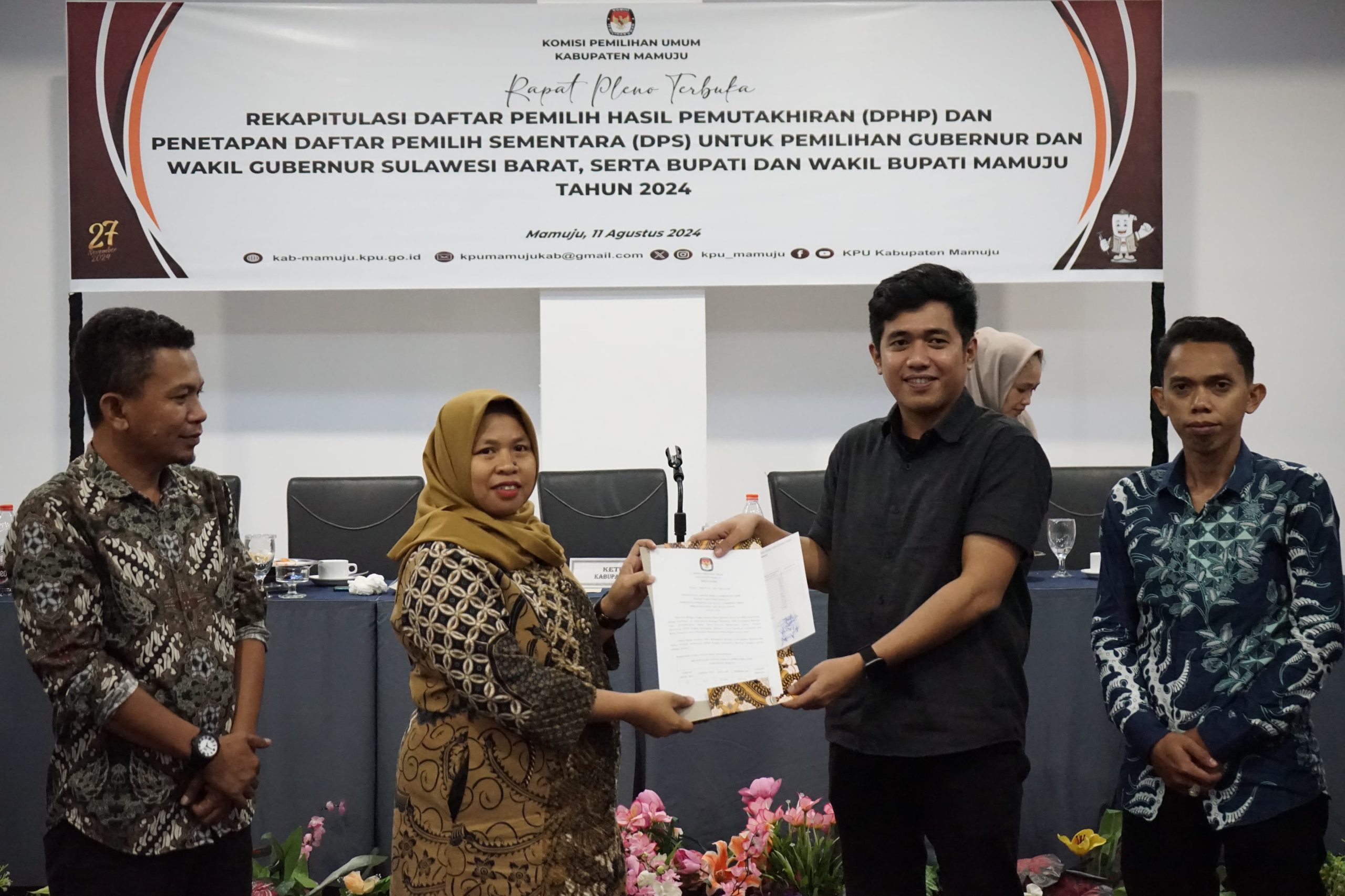 Pleno DPSHP Bersama KPU Mamuju