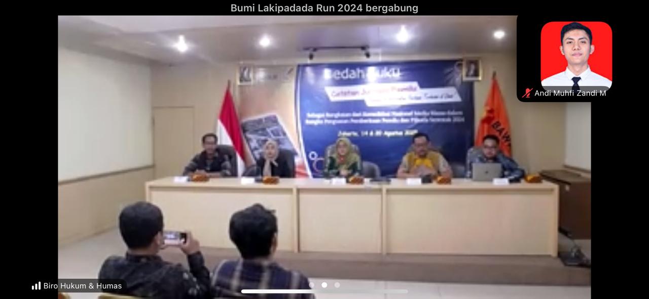 Menjaga Demokrasi Lewat Kata dan Aksi, Bawaslu Mamuju Ikuti Bedah Buku “Catatan Jurnalis Pemilu"