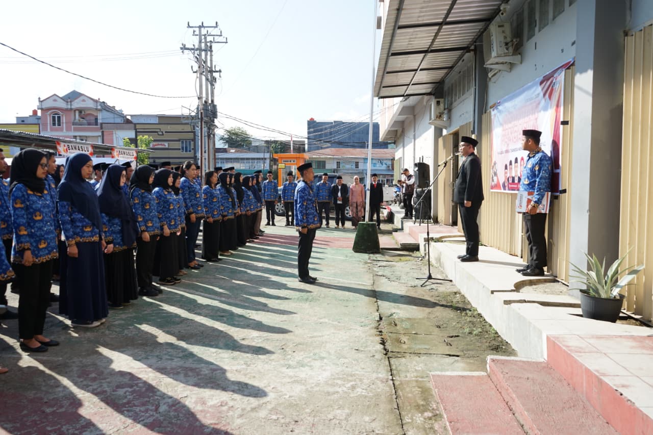 Teguhkan Nilai Kebangsaan, Bawaslu Mamuju dan Bawaslu Sulbar Gelar Upacara Hari Kesaktian Pancasila