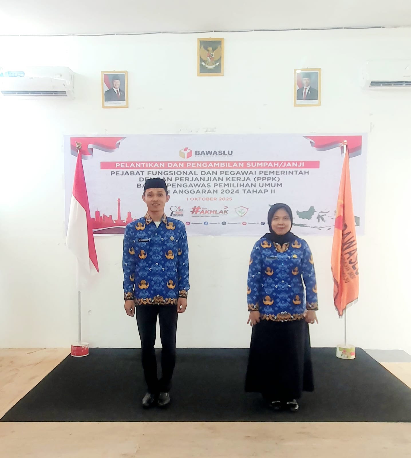 Harapan Baru di Bawaslu Mamuju, Dua Staf Resmi Dilantik sebagai PPPK