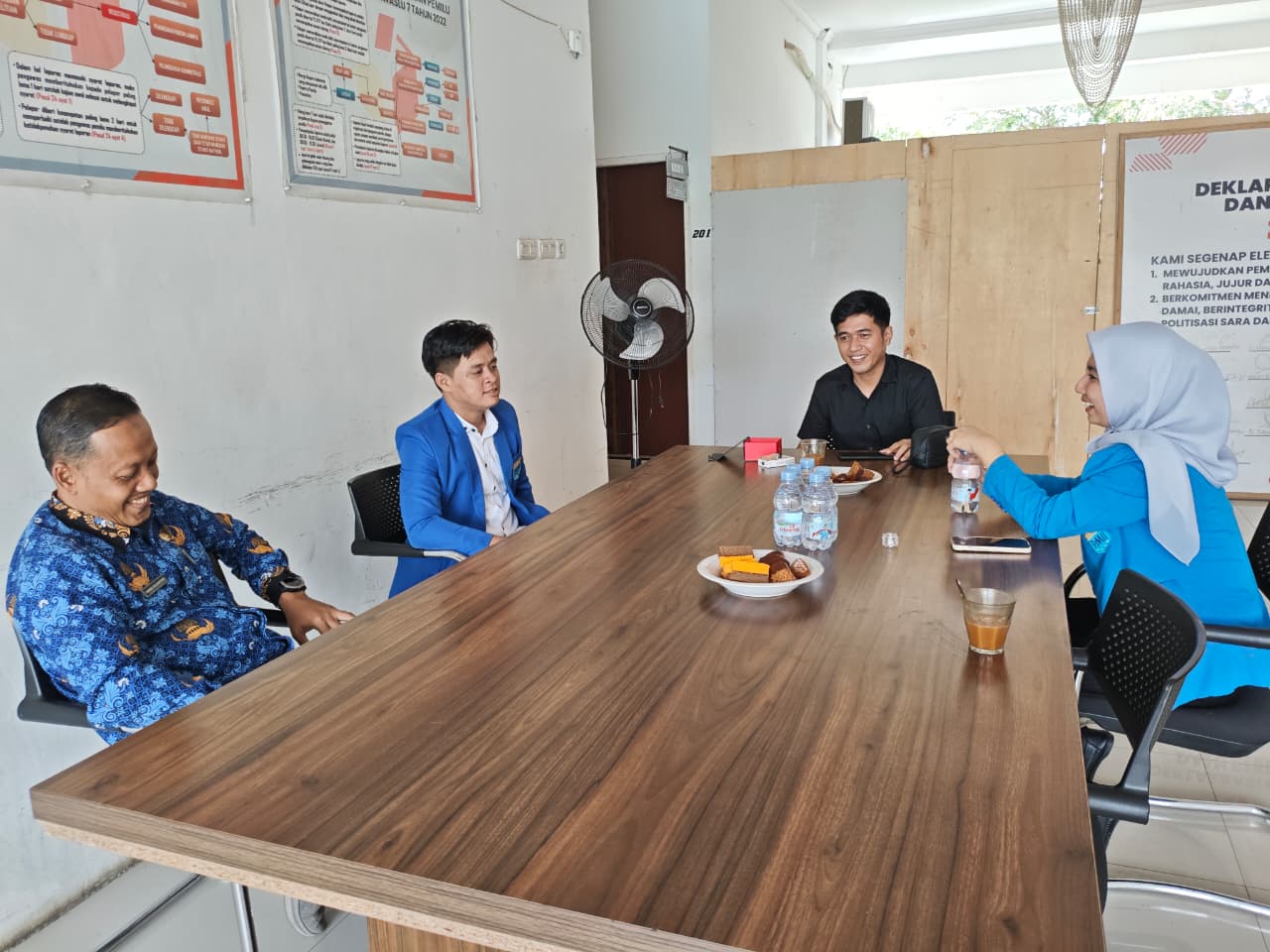 Tingkatkan Upaya Pengawasan Partisipatif PDPB, Bawaslu Mamuju Sambut Koordinasi PKC PMII Sulawesi Barat