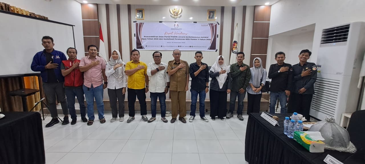 Transparansi Dimulai dari Data yang Tepat: Bawaslu Kabupaten Mamuju Hadiri Rapat Koordinasi Pemutakhiran Data Partai Politik