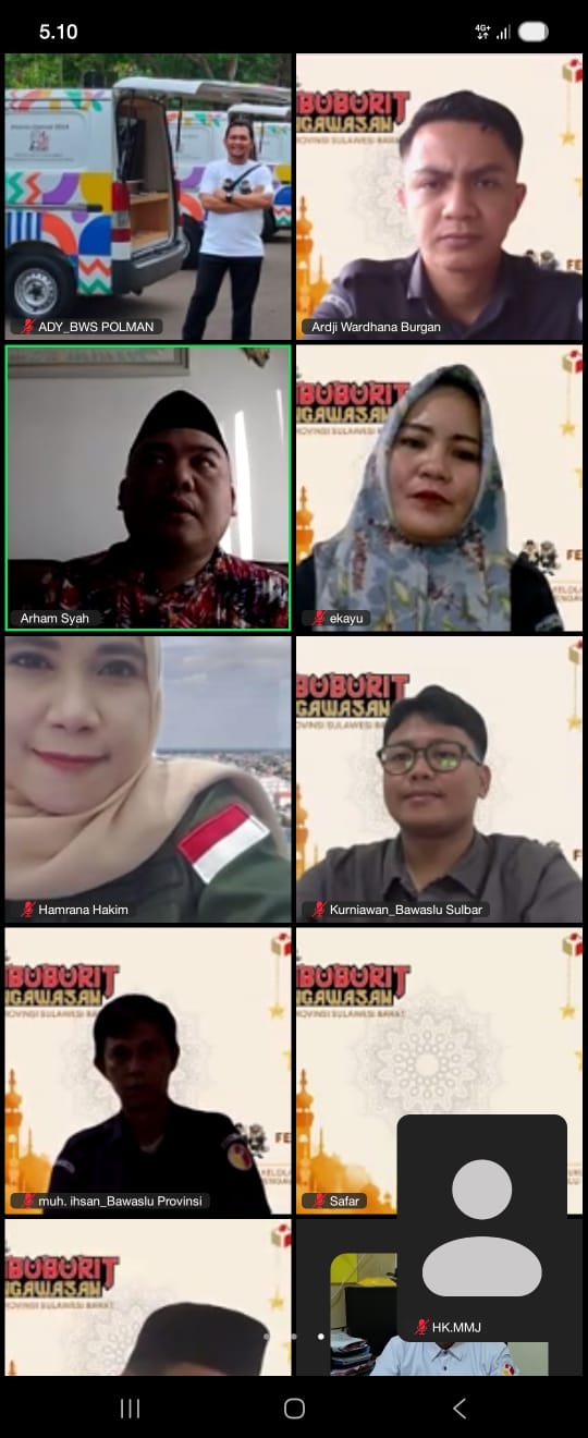 Menjemput Senja dengan Spirit Pengawasan: Bawaslu Mamuju Teguhkan Integritas dalam Ngabuburit Pengawasan