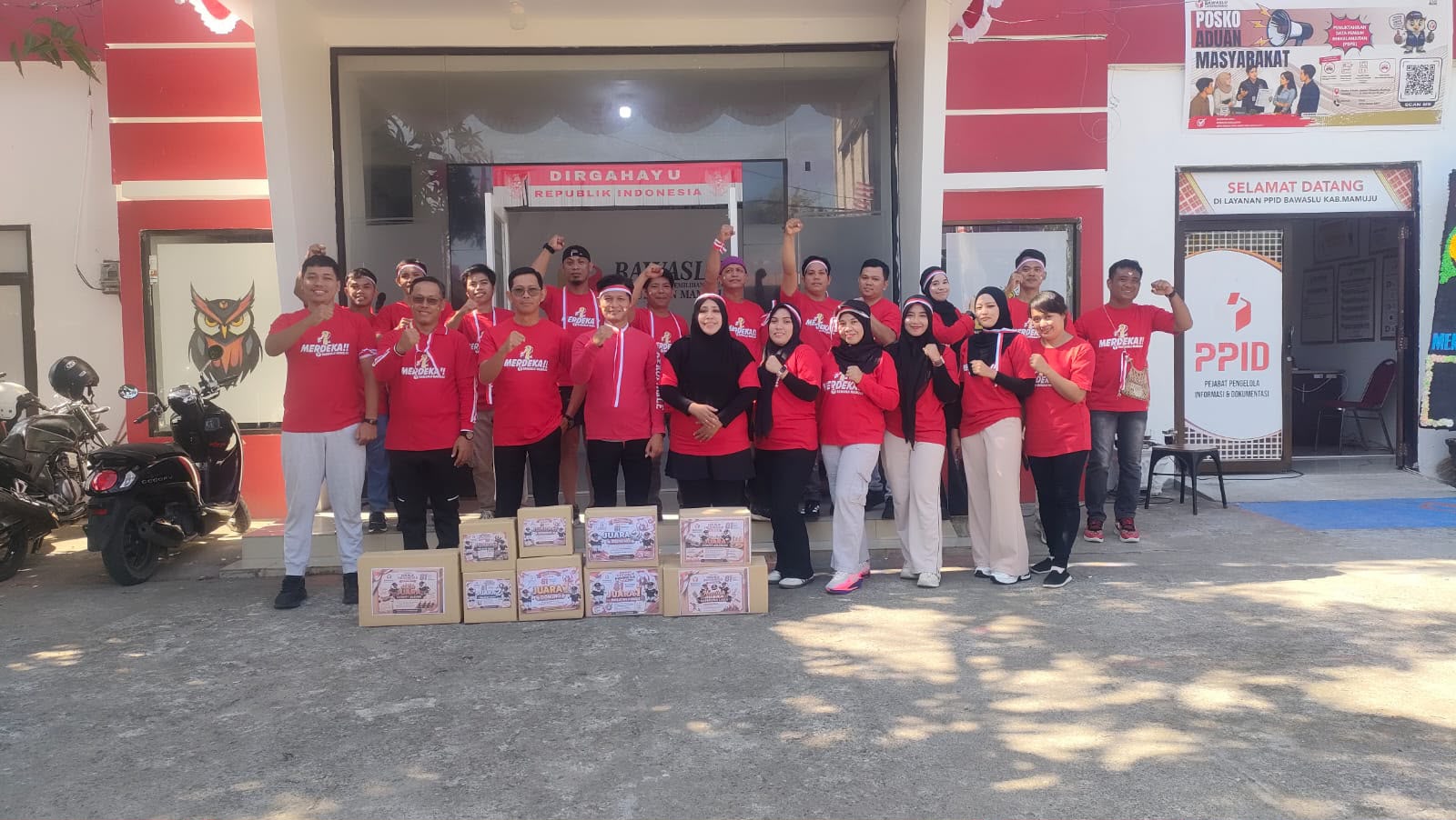 Semarak HUT Ke-81 RI, Bawaslu Mamuju Gelar Lomba Kemerdekaan Penuh Kebersamaan