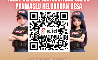 PERUBAHAN PENGUMUMAN  NOMOR : 303/KP.01.00/K.SR-03/05/2024 TENTANG PENGUMUMAN HASIL SELEKSI ADMINISTRASI CALON ANGGOTA PANWASLU KELURAHAN/DESA