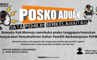 Bawaslu Mamuju Gerak Cepat, Bentuk Posko Aduan Awasi Data Pemilih
