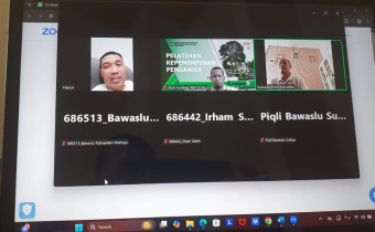 Menyatukan Langkah Demi Kinerja yang Solid, Bawaslu Mamuju Ikuti Rapat Persiapan Penguatan Kelembagaan