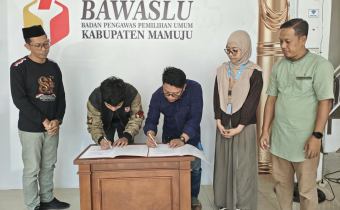 Semarak HUT ke-8 Bawaslu Kabupaten,  Bawaslu Mamuju Perkuat Kolaborasi Bersama Gema Difabel Sulbar