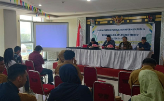 Bawaslu Mamuju Menghadiri Kegiatan Sosialisasi Keterbukaan Informasi Publik dan Pengenalan Aplikasi E-Monev 2026