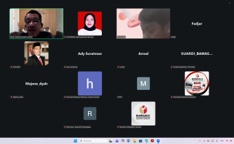 Bawaslu Mamuju Ikuti Rapat Zoom Meeting, Petunjuk Teknis Indikator Capaian dan Pelaporan Parmas se-Sulawesi Barat
